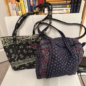 Vintage Vera Bradley Floral Patterned Tote Bag and Tanya Lee shoulder bag - 2